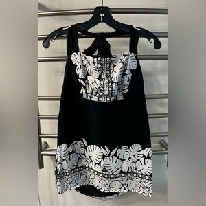 WHBM Silk Neck Tie Halter Top with Lining…Size 10